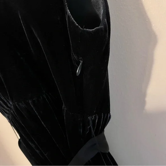 Gap Navy Blue Velvet Silk Dress - Picture 7 of 10